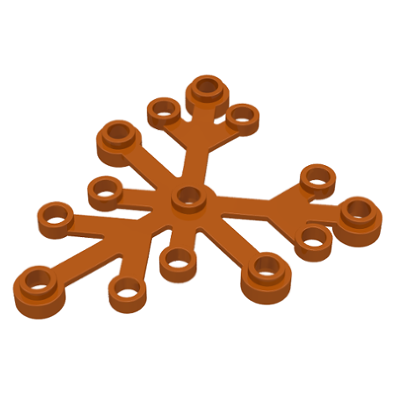 Plant Bladeren 6x5 Dark Orange